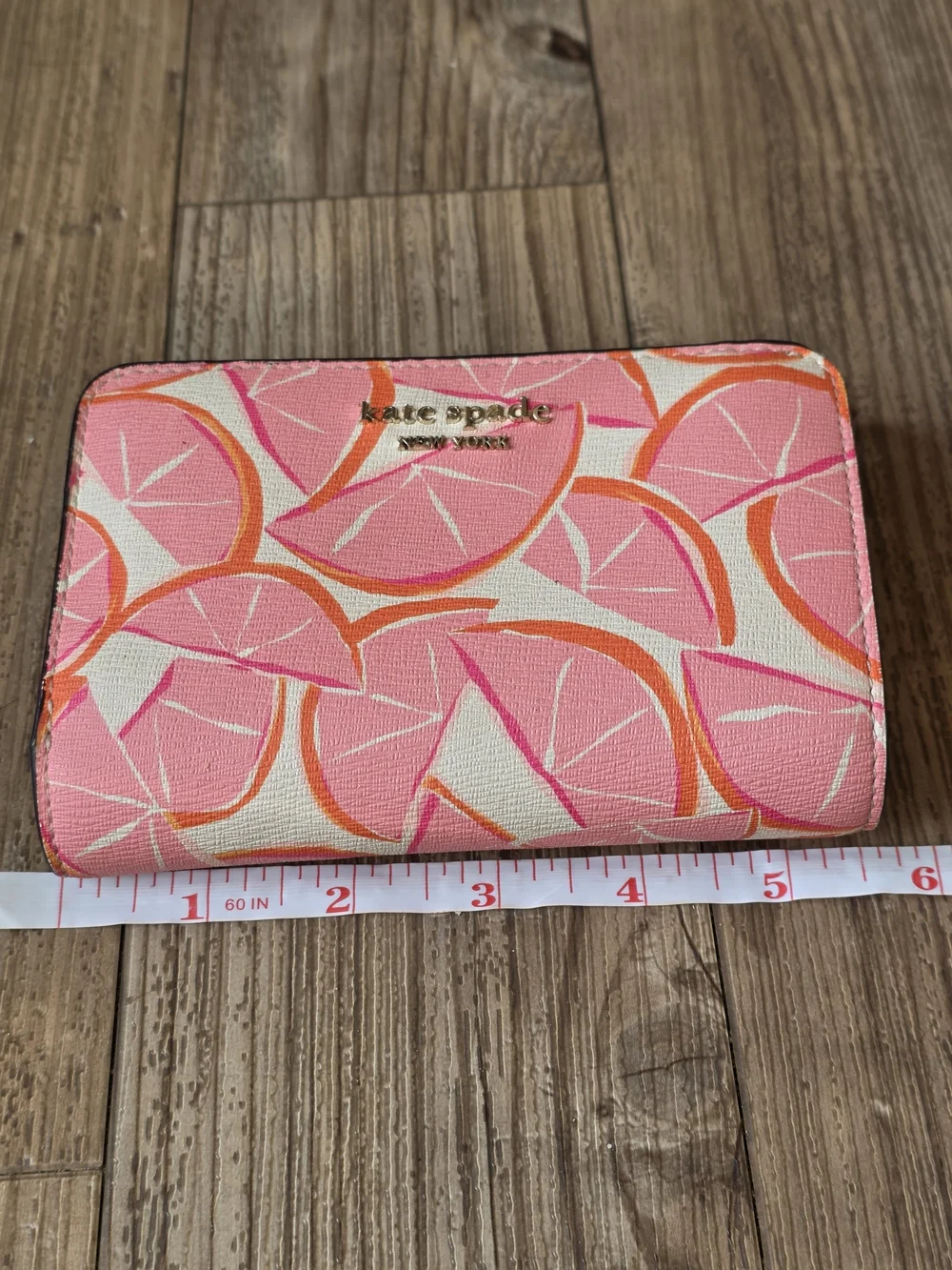 kate spade Pink Citrus Print Wallet